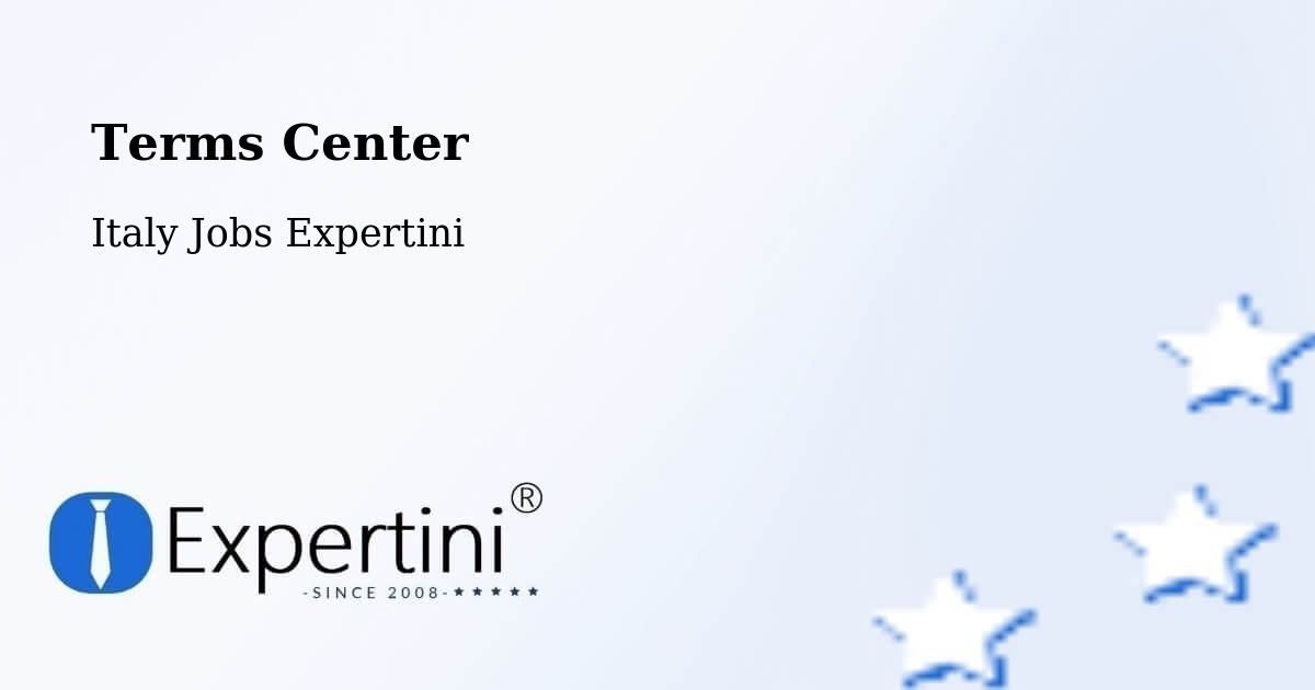 Terms of Service – Saronno - Italy Jobs Expertini